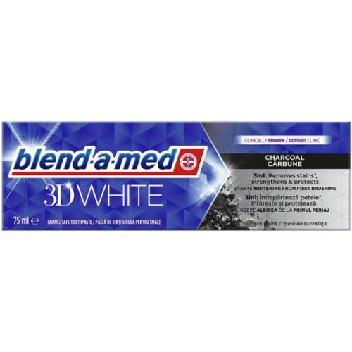 Blend-a-med zubn pasta 3D White Charcoal Carbune 75ml
